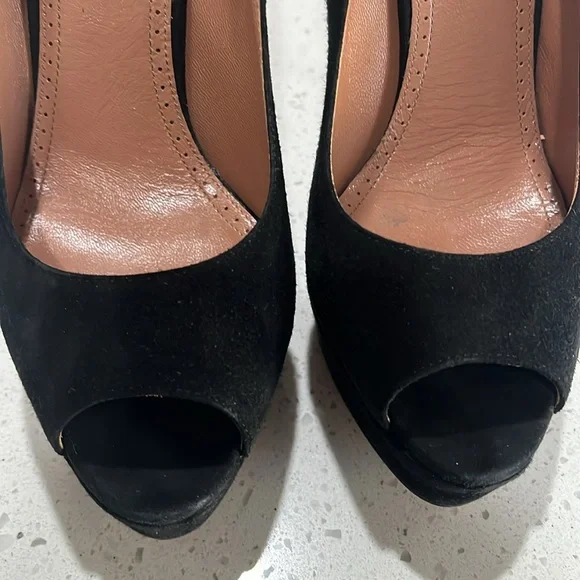 Alaia black suede heels size 37 gorgeous heels - Picture 4 of 15